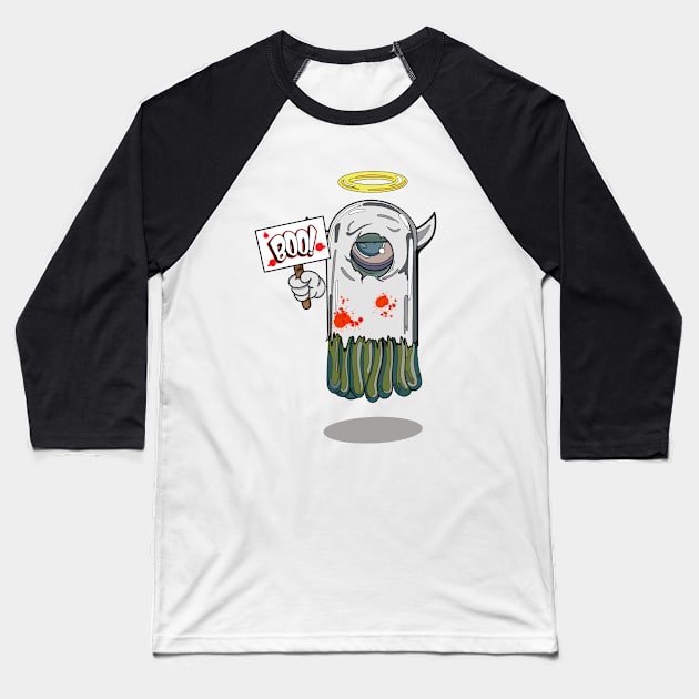 Hugus original character  (boo) Baseball T-Shirt by hugusdesign